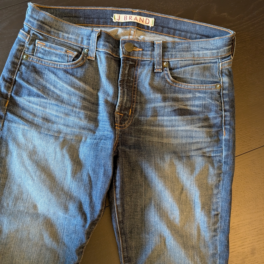 J Brand Women's Cropped Blue Jeans